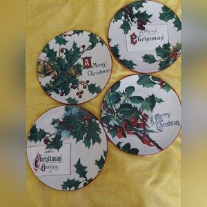 Williams-Sonoma Vintage Post and Dessert Plates - Set of 4
